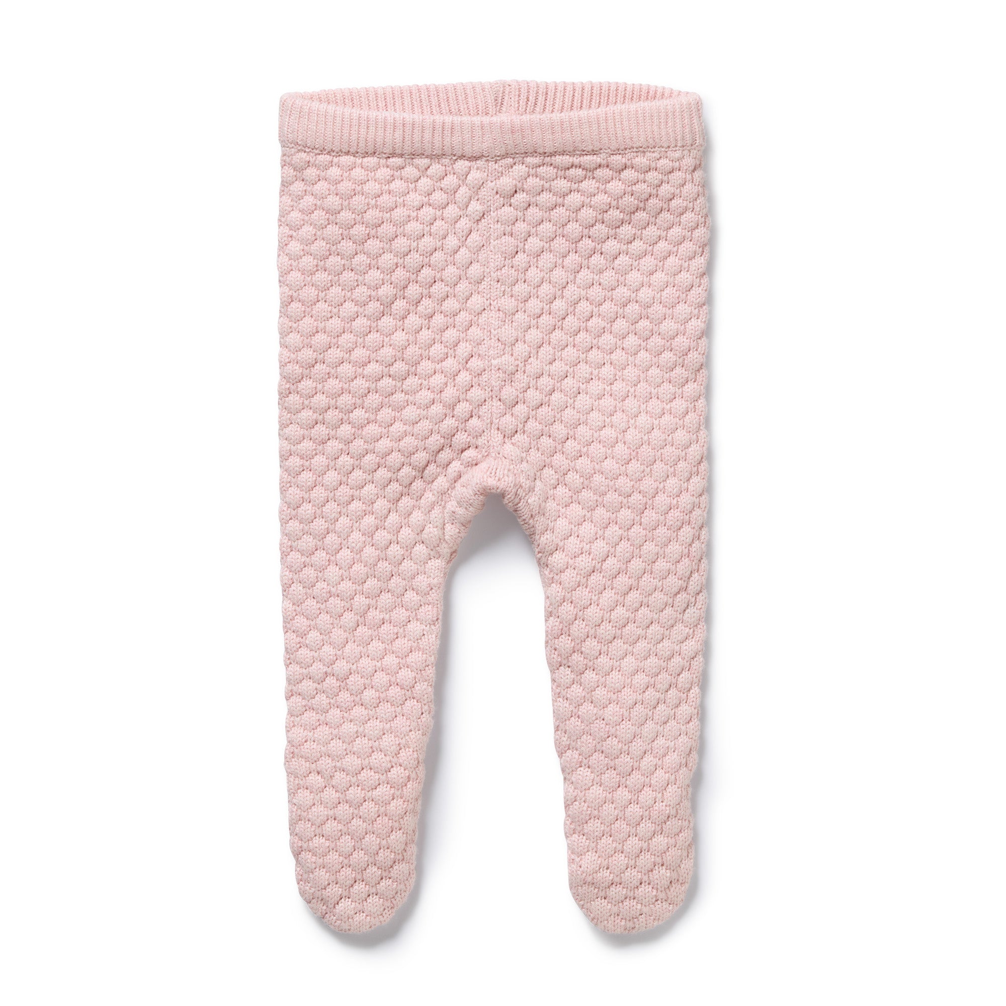 Wilson & Frenchy Organic Knitted Bubble Pant Marshmallow Pink