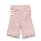 Wilson & Frenchy Organic Knitted Bubble Pant Marshmallow Pink on a white background on a white background