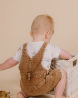 Bebe Finley Brown Denim Overalls S24