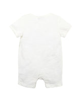 Bebe Chester Farm SS Romper YS24397 - Cloud