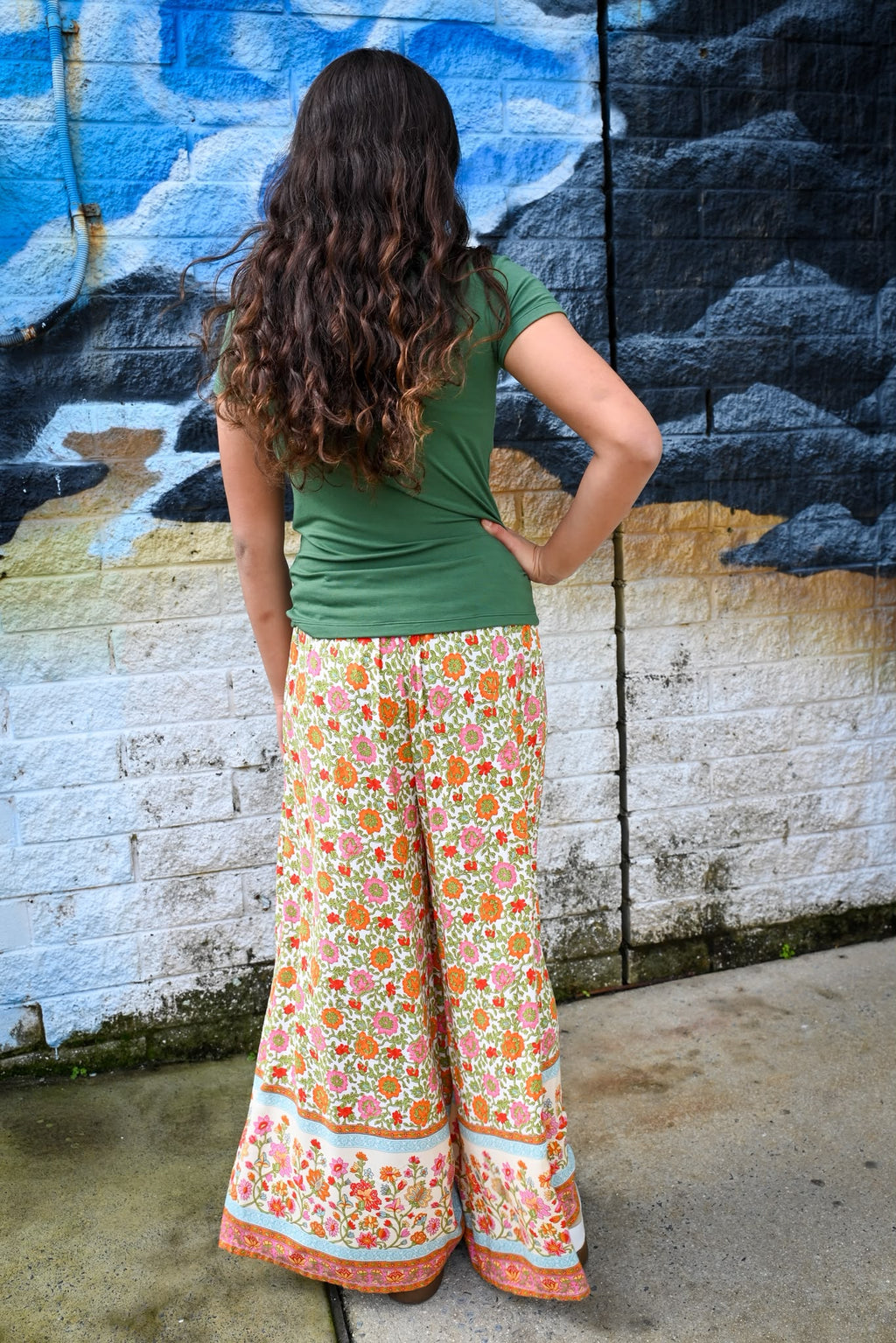 Meli Lounge Pants-Festival Garden Print