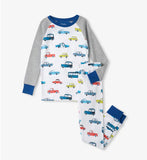 Hatley W24 Organic Vehicles In The City Cotton Raglan Pyjama Set