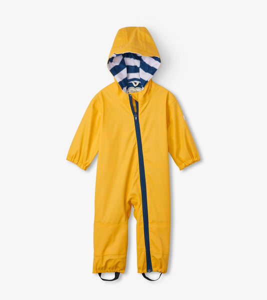 Hatley Terry Lined Baby Bundler Raincoat- Yellow