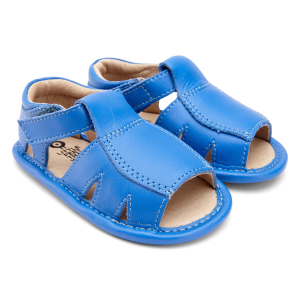 OldSoles Mini Soda Neon Blue Soft Sole Sandals