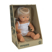 Miniland Doll Large Caucasian Girl Blonde MNL31152