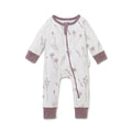 Aster & Oak Organic Wildflower Zip Romper - Floral Onesie