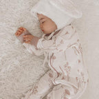 Aster & Oak Organic Wildflower Zip Romper - Floral Onesie