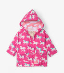 Hatley-Baby Raincoat Unicorns Colour Changing