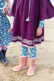 Coco & Ginger Anouk Dress Boysenberry w Embroidery
