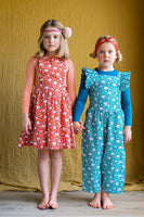 Coco & Ginger Pomme Pinafore London Flowers Tomato