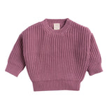 Tiny Twigs W23 Organic Knitted Chunky Jumper Rose Kids