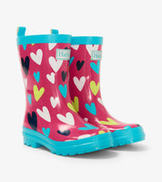 Hatley W23 Confetti Hearts Shiny Rain Boots
