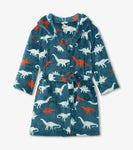 Hatley W23 Dino Silhouettes Fleece Robe F22DSK225