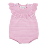 Bebe Lola Knit Frill Bodysuit- Pink Petal