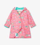 Hatley Colour Changing Raincoat Dainty Butterflies Pink